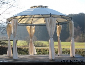 Steel round gazebo
