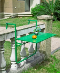 steel balcony table