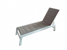 NEW! Aluminum  padded sun lounger